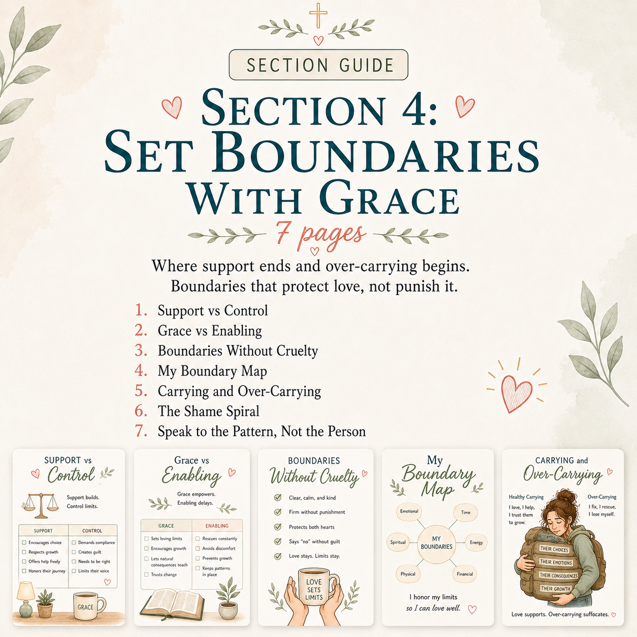 ADHD Marriage Workbook for the Non-ADHD Partner, Christian Couples PDF, 60 Page Printable Faith Based Relationship Guide, Loving With Grace