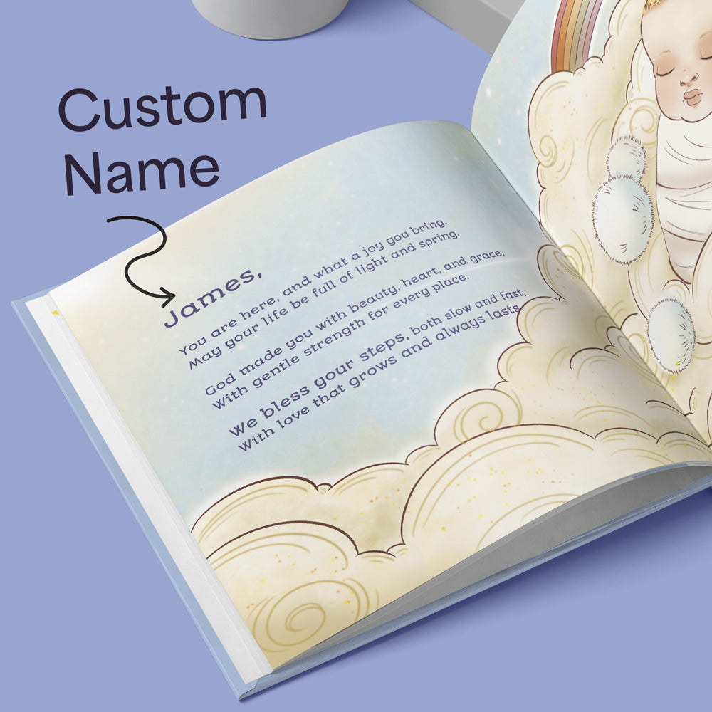 Newborn Personalized Christmas Blessing Gift Book