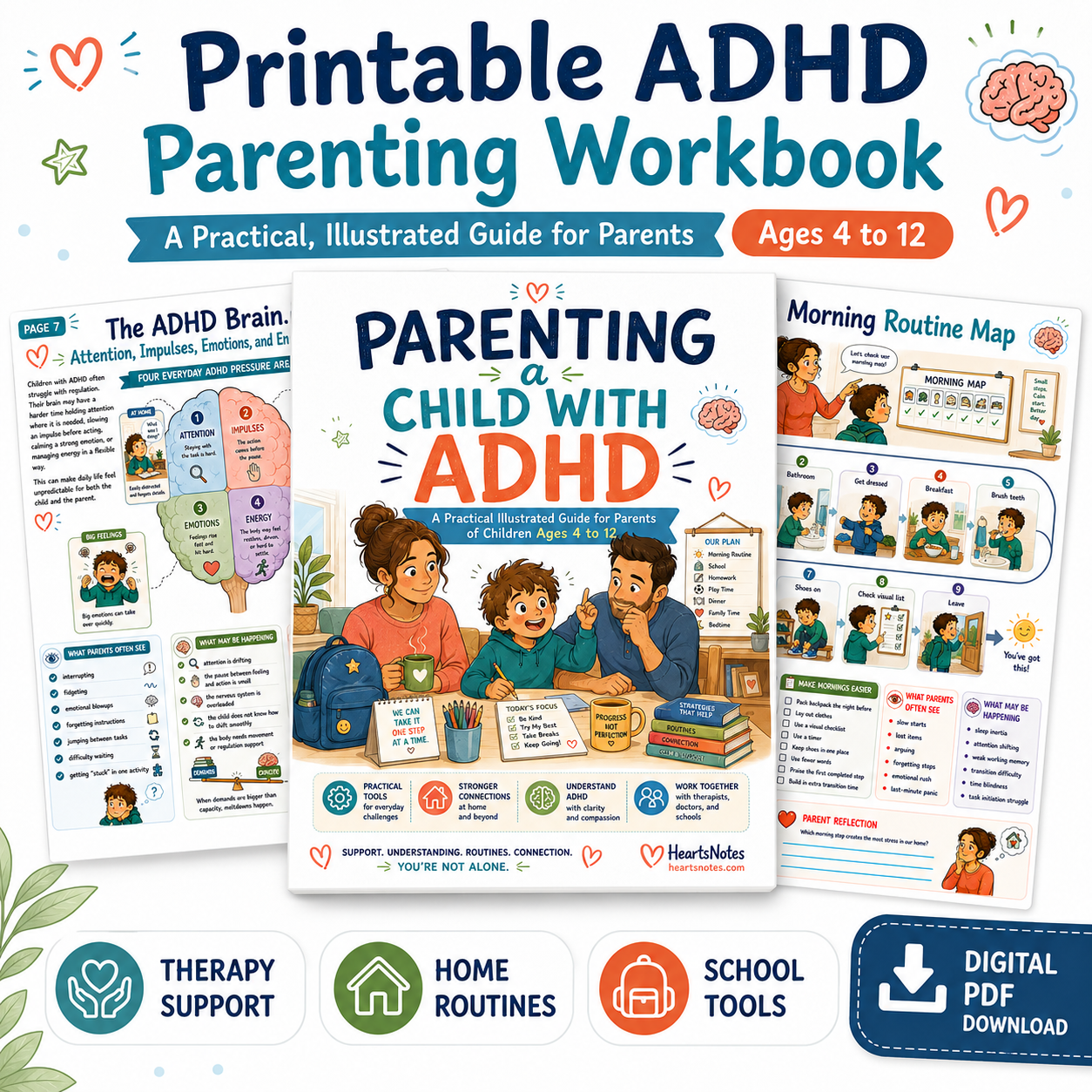 A Practical Illustrated Guide for Parents of Children with ADHD Ages 4 to 12