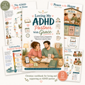 ADHD Marriage Workbook for the Non-ADHD Partner, Christian Couples PDF, 60 Page Printable Faith Based Relationship Guide, Loving With Grace