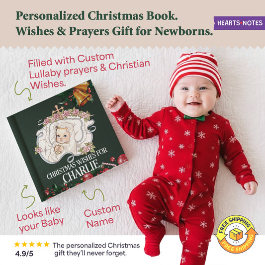 Newborn Personalized Christmas Blessing Gift Book