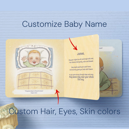 Newborn Personalized Christmas Blessing Gift Book