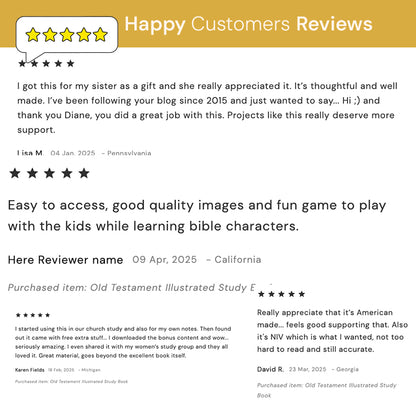 Illustrated "Old Testament" 166 pages Study Book