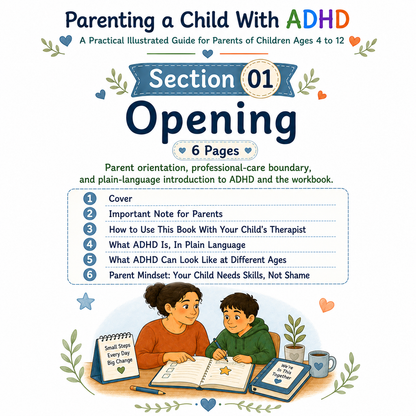 A Practical Illustrated Guide for Parents of Children with ADHD Ages 4 to 12