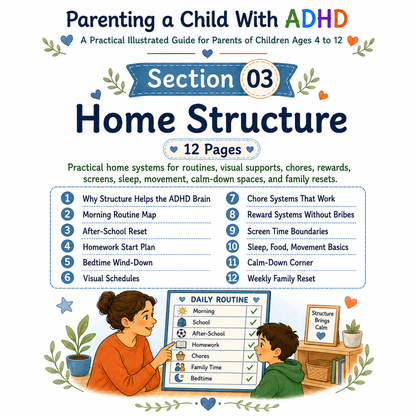 A Practical Illustrated Guide for Parents of Children with ADHD Ages 4 to 12