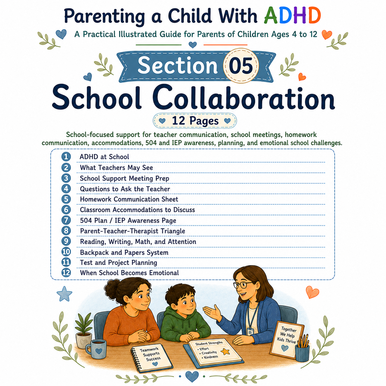 A Practical Illustrated Guide for Parents of Children with ADHD Ages 4 to 12