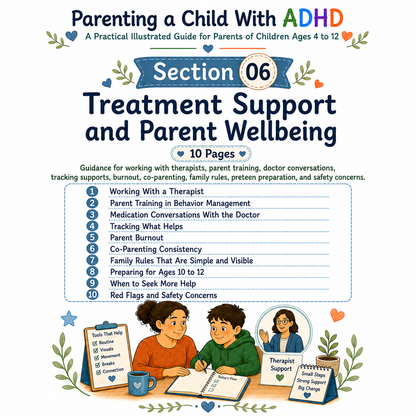 A Practical Illustrated Guide for Parents of Children with ADHD Ages 4 to 12