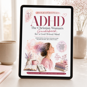 Digital edition of ADHD: The Christian Woman’s Guidebook for a God-Wired Mind displayed on a tablet