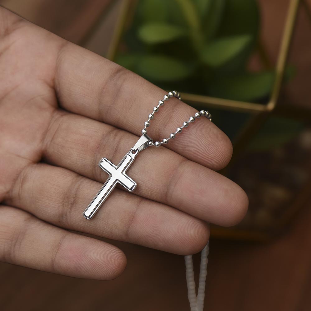 Artisan Cross Necklace for Mom | Christian Mother's Day Gift Set With Heartfelt Card
