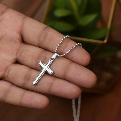 Artisan Cross Necklace for Mom | Christian Mother's Day Gift Set With Heartfelt Card