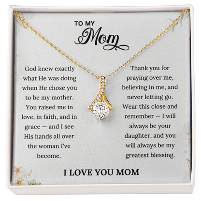 Grace Necklace & Keepsake Card | Christian Mother's Day Gift From Daughter to Mom