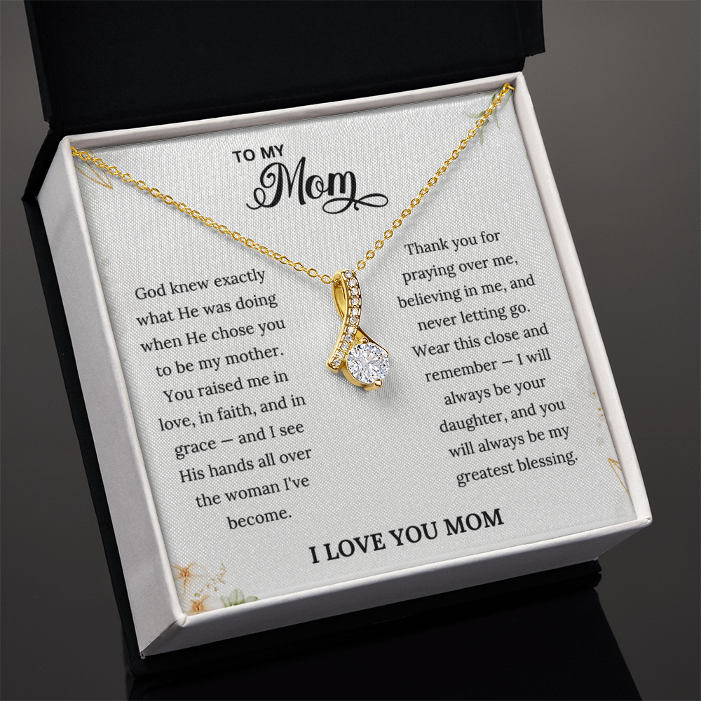 Grace Necklace & Keepsake Card | Christian Mother's Day Gift From Daughter to Mom