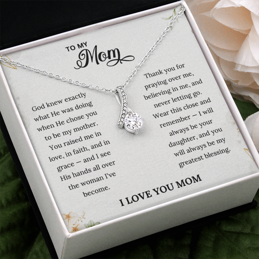 Grace Necklace & Keepsake Card | Christian Mother's Day Gift From Daughter to Mom