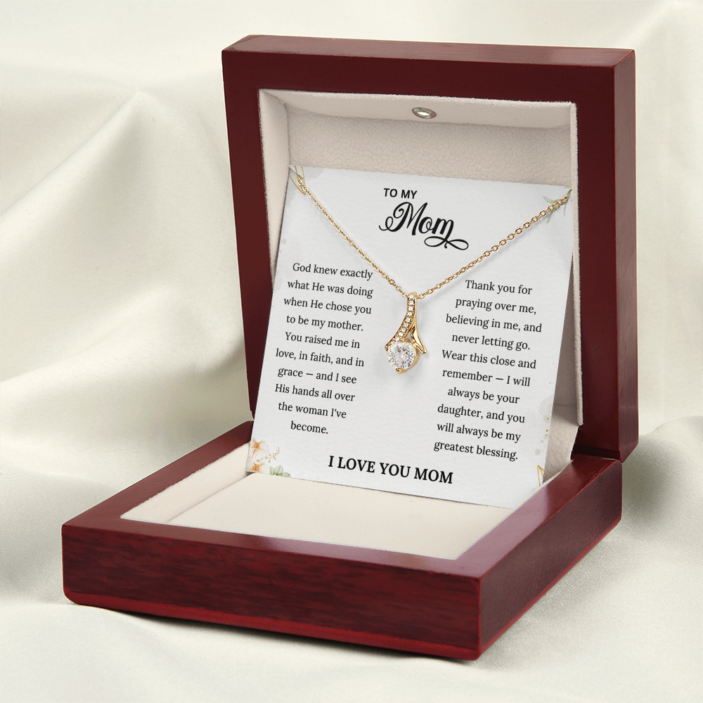 Grace Necklace & Keepsake Card | Christian Mother's Day Gift From Daughter to Mom