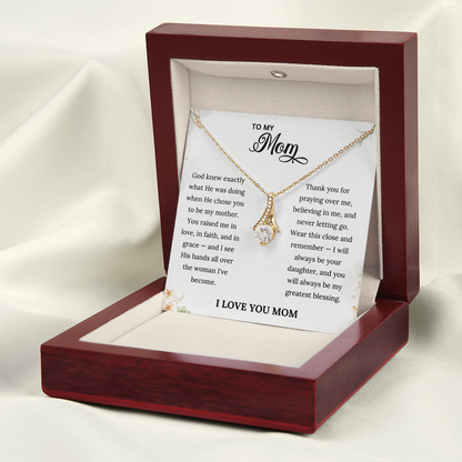 Grace Necklace & Keepsake Card | Christian Mother's Day Gift From Daughter to Mom