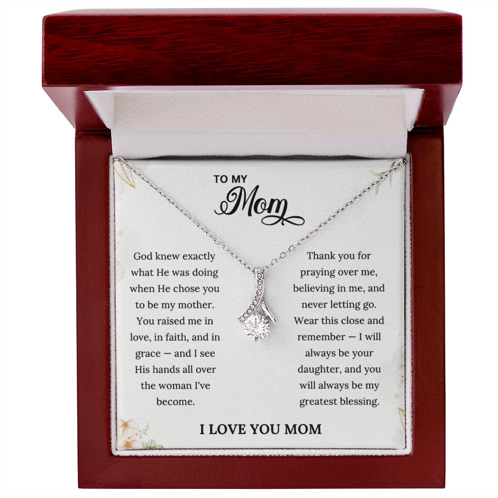 Grace Necklace & Keepsake Card | Christian Mother's Day Gift From Daughter to Mom