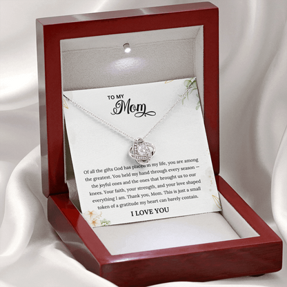 To My Mom —  Infinity Necklace & Keepsake Card  | Faith, Strength & Love