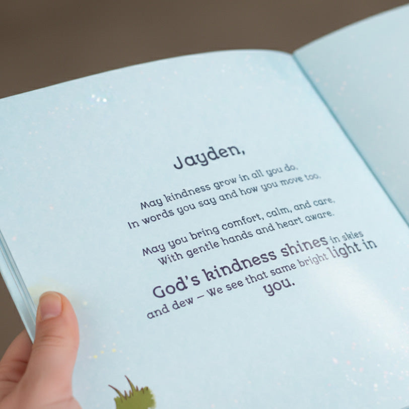 Newborn Personalized Christmas Blessing Gift Book